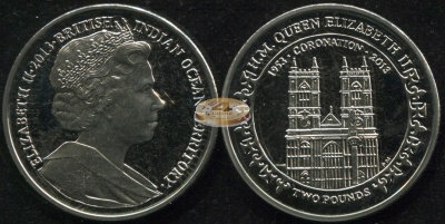 Британская Территория в Индийском океане. 2 фунта. 2013 (Unc)