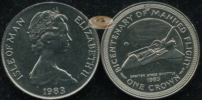 Остров Мэн. 1 крона. 1983 (Unc)