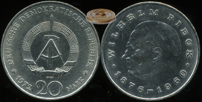 Германия (ГДР). 20 марок. 1972