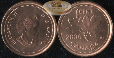 Канада. 1 цент. 2006 (Unc)