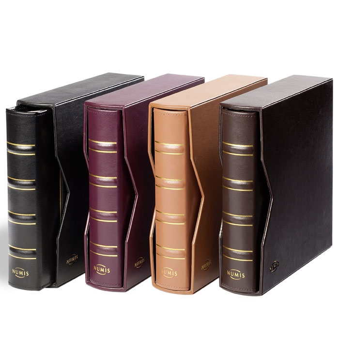 Альбом (папка-переплет) Classic Numis нат. кожа. В шубере. Без листов (Leuchtturm)