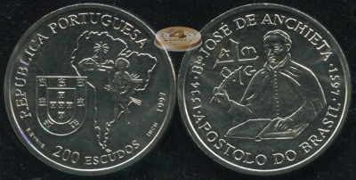 Португалия. 200 эскудо. 1997 (Unc)