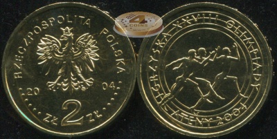 Польша. 2 злотых. 2004 (Unc)