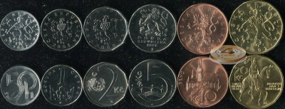 Чехия. Набор №2 (6 монет) 2002-10