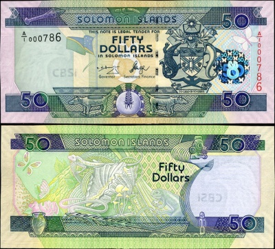 Соломоновы о-ва. 50 долларов (Unc)