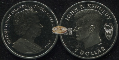 Британские Виргинские о-ва. 1 доллар. 2013 (Unc)