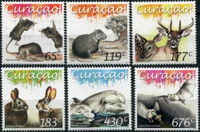 Кюрасао. 2015. Млекопитающие Карибского моря (Серия. MNH OG)