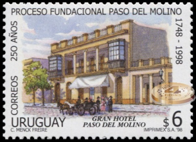Уругвай. 1998. 250 лет основания Paso del Molino (Почтовая марка. MNH OG)