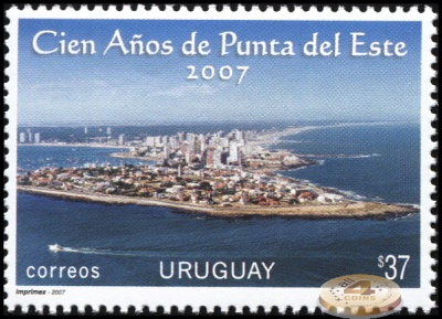 Уругвай. 2007. 100-летие Пунта-дель-Эсте (Почтовая марка. MNH OG)