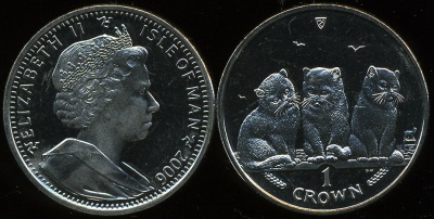 Остров Мэн. 1 крона. 2006 (Unc)