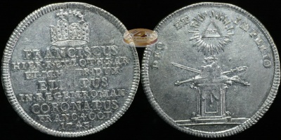 Германия (Франкфурт). Жетон . 1745 (XF. Серебро)