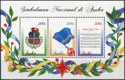 Аруба. 2016. Национальные символы (Блок. MNH OG)
