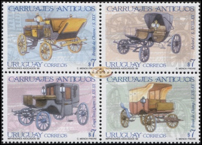 Уругвай. 1999. Старинные Экипажи (Серия. MNH OG)