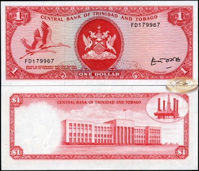 Тринидад и Тобаго. 1 доллар (Unc) 1977