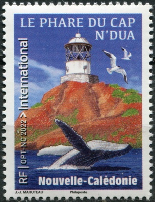 Новая Каледония. 2022. Маяк на мысе Н'Дуа (Почтовая марка. MNH OG)