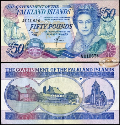 Фолклендские о-ва. 50 фунтов (Unc) 1990