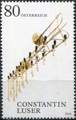Австрия. 2019. "Безмолвный пост", Константин Лузер (Почтовая марка. MNH OG)