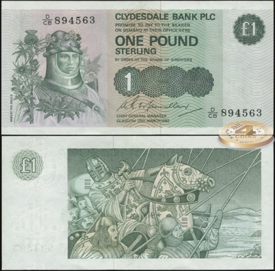 Шотландия. 1 фунт (Unc) 1982