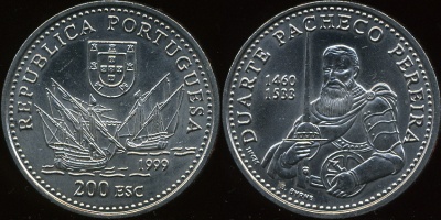 Португалия. 200 эскудо. 1999 (Unc)