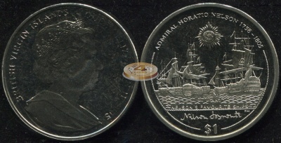Британские Виргинские о-ва. 1 доллар. 2005 (Unc)