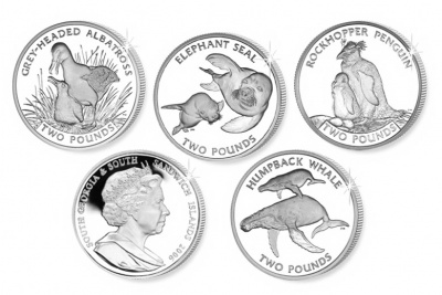 Ю.Г. и Ю.С. Животная жизнь Антарктики (2006, Proof) 4 монеты