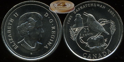 Канада. 25 центов. 2005 (Unc)
