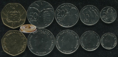 Самоа. Набор №5 (5 монет) 2006
