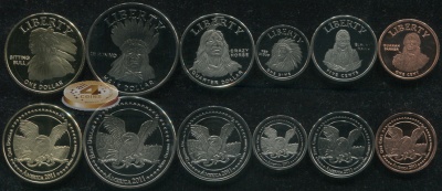 Меса-Гранде (США). Набор №1 (6 монет) 2011