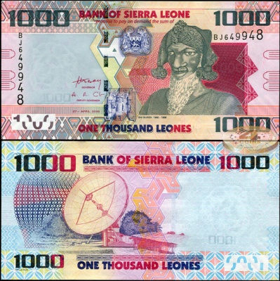 Сьерра-Леоне. 1000 леоне (Unc) 2010