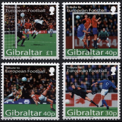 Гибралтар. 2004. Чемпионат Европы по футболу 2004 (Серия. MNH OG)