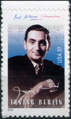 США. 2002. Ирвинг Берлин (1888-1989), композитор и автор текстов (Почтовая марка. MNH OG)