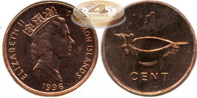 Соломоновы о-ва. 1 цент. 1996 (Unc)