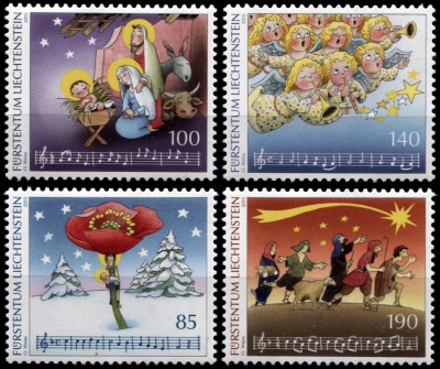Лихтенштейн. 2015. Рождество 2015. Рождественские хоралы (Серия. MNH OG)