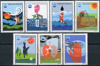 Венгрия. 1975. Охрана окружающей среды (Серия. MNH OG)