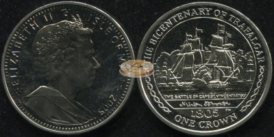 Остров Мэн. 1 крона. 2005 (Unc)