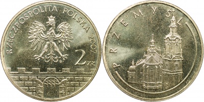 Польша. Монета 2 злотых. 2007 (KM#Y.618. Unc) Пшемысль