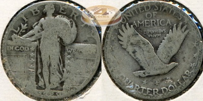 США. 25 центов (Квотер). 1929 (VG. Серебро)