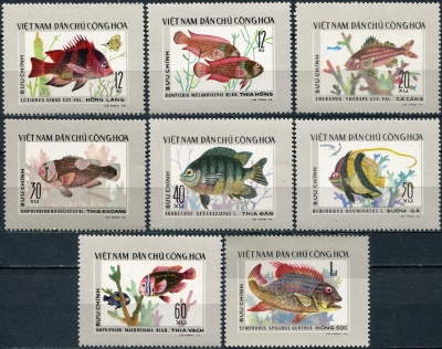 Вьетнам. 1976. Тропические рыбы (Серия. MNH OG)