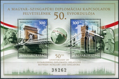 Венгрия. 2020. Мосты (Почтовый блок. MNH OG)