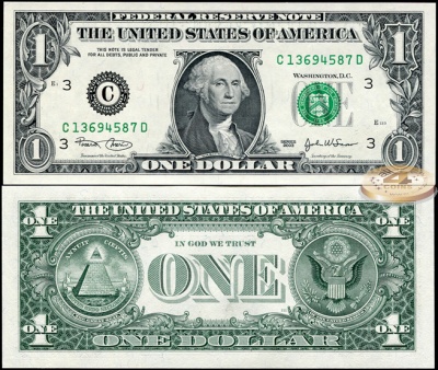 США. 1 доллар (Unc) 2003.C
