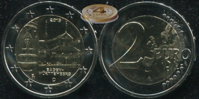 Германия. 2 евро. 2013.F (Unc. Биметалл)