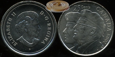 Канада. 25 центов. 2005 (Unc)