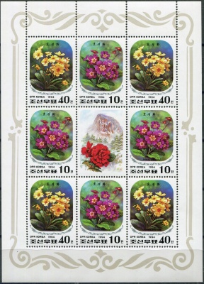 КНДР. 1994. 52-я годовщина со дня рождения Ким Чен Ира (Малый лист. MNH OG)
