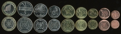 Мозамбик. Набор №1 (9 монет. 1 биметалл) 2006