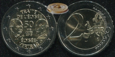 Германия. 2 евро. 2013.A (Unc. Биметалл)