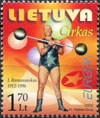 Литва. 2002. Цирк (Почтовая марка. MNH OG)