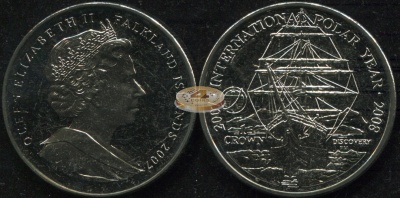 Фолклендские о-ва. 1 крона. 2007 (Unc)