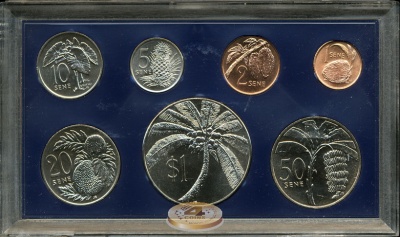Самоа. Официальный набор 1974 (7 монет, Unc/Specimen)