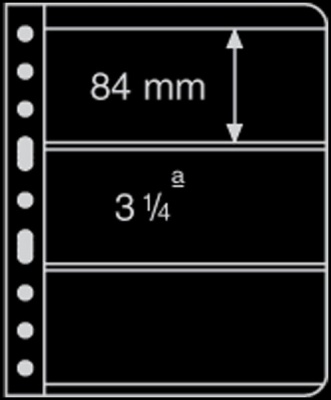 Черный лист Vario на 3 ячейки [1 шт] (Leuchtturm)